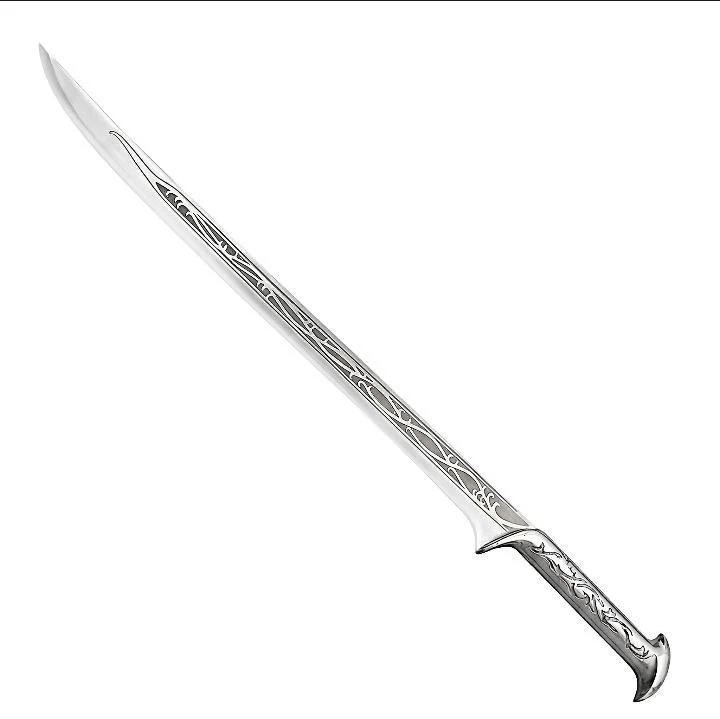 Custom Handmade Elven King Thranduil Sword Replica | Movie Inspired Fantasy Elven Steel Sword with Leather Sheath | Premium Cosplay & Collectible Medieval Sword